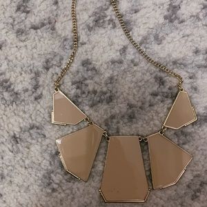 nude statement necklace